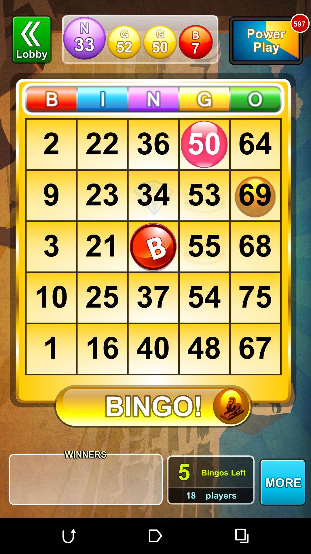 update my bingo bash game for this